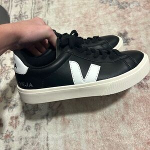 Black Veja sneakers size 8